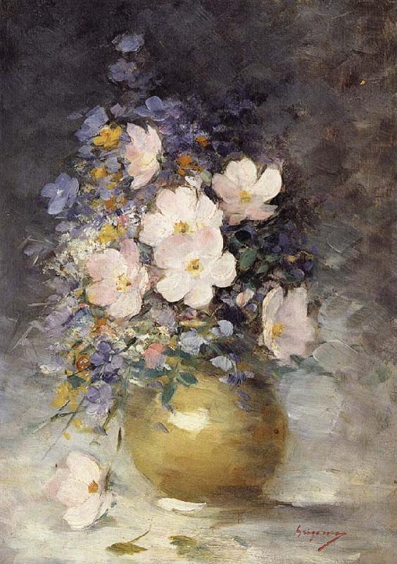 Nicolae Grigorescu Hip Rose Flowers France oil painting art